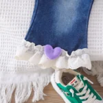 Ensemble Fille Rose Fleur Brodée – Image 5