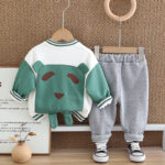 Ensemble Teddy Ourson Vert/Blanc – Image 2