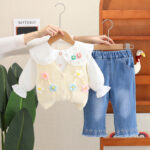 Ensemble Fleur Vanille Élégant