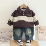 Polo Denim Style Chocolat