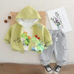 Ensemble Dino Hoodie Vert